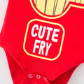 Cute Fry Baby Romper - Red