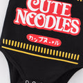 Cute Noodle Baby Romper - Black