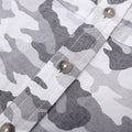 Army Printed Long Sleeve Shirt - white