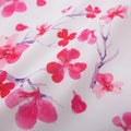 Cherry Flutter Sleeve Cheongsam - White