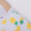 Pineapple Baby Romper - White