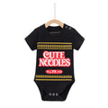 Cute Noodle Baby Romper - Black