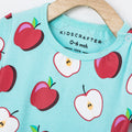 Apple-ly Ever After Romper - Turquoise
