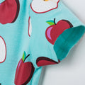 Apple-ly Ever After Romper - Turquoise