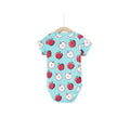 Apple-ly Ever After Romper - Turquoise