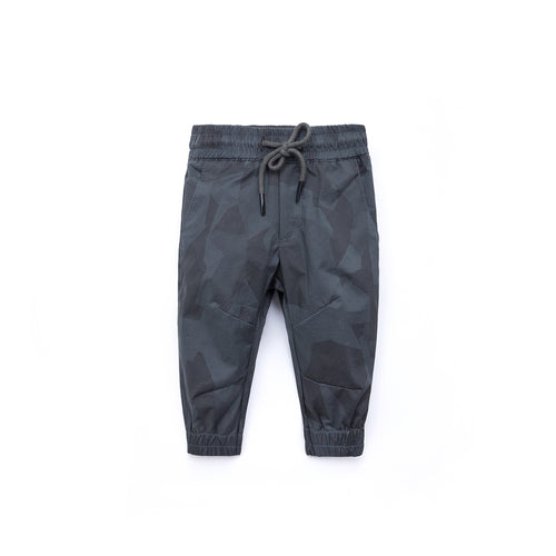 Camo Waist Drawstring Jogger Pants Shadow - Green