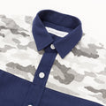 Camouflage Patchwork Oxford Shirt - Waterfall