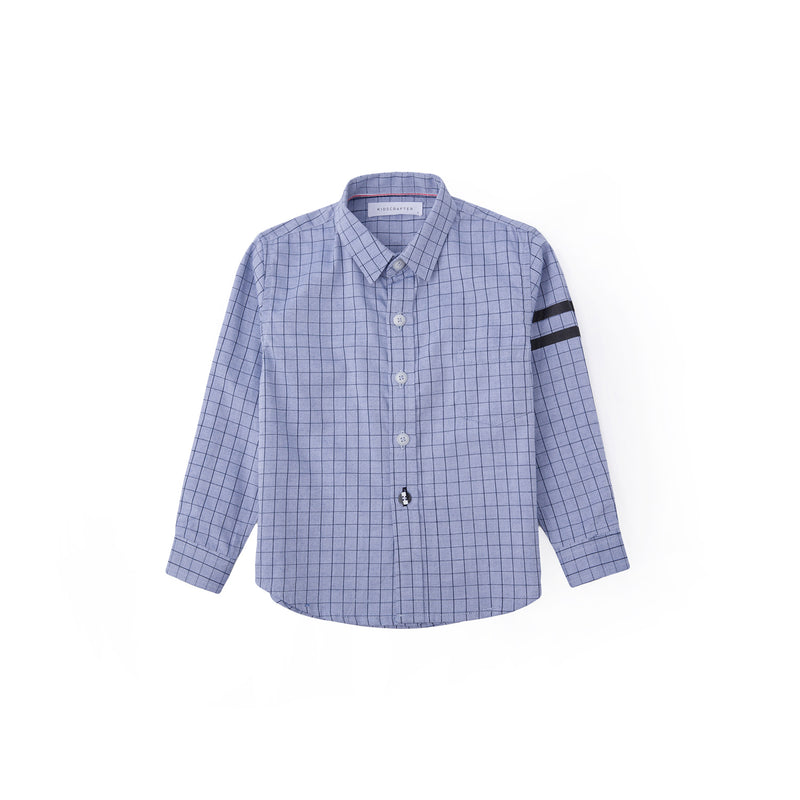 Graph Check Long Sleeve Shirt - Fern Blue