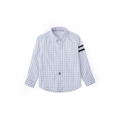 Graph Check Long Sleeve Shirt - Smoke White