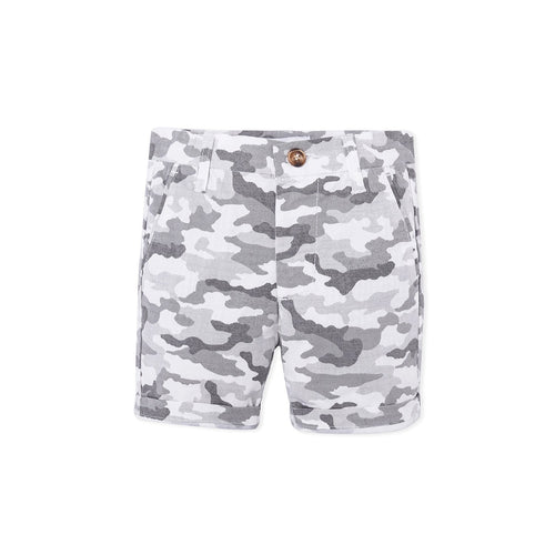 Camouflaged Shorts - White