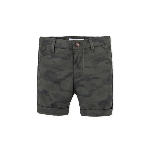 Camouflaged Shorts - Green