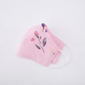 Chiffon Floral  Mask - Pink
