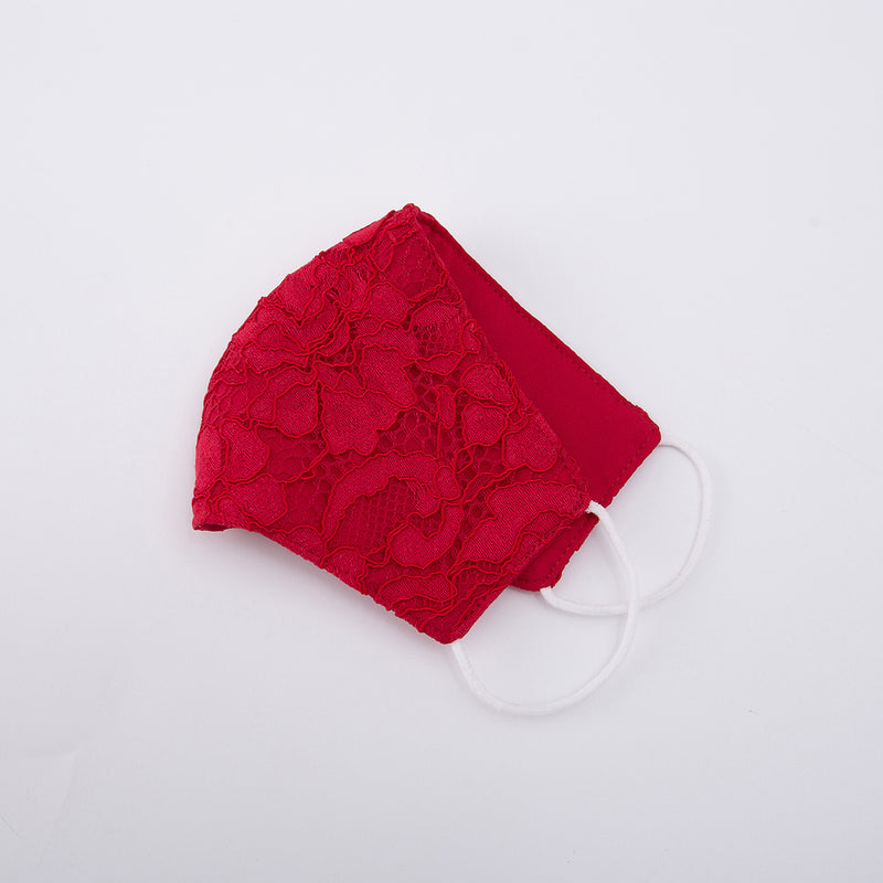 Little Spring Lace Mask - Red