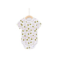 Blessed Fortune Cat Baby Romper - White