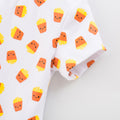 Fries Baby Romper - White