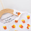 Fries Baby Romper - White