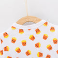 Fries Baby Romper - White