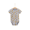 Burger Baby Romper - Gray