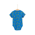 Blessed Fortune Cat Baby Romper - Blue