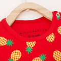 Pineapple Baby Romper - Blue