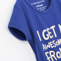 I Get My Awesomeness From My Aunt Baby Romper - Blue