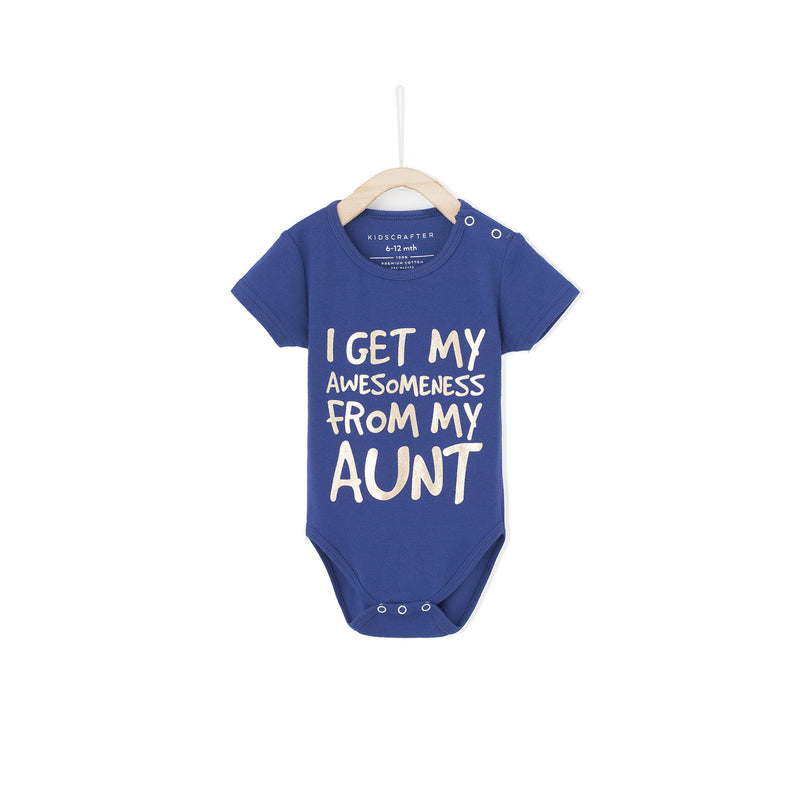 I Get My Awesomeness From My Aunt - Blue