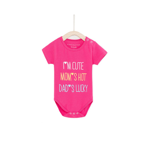 I'm Cute, Mom's Hot, Dad's Lucky - Magenta
