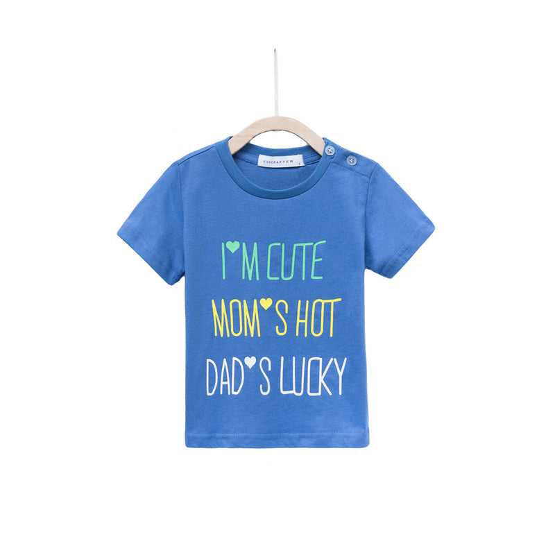 I'm Cute, Mom's Hot, Dad's Lucky - Blue