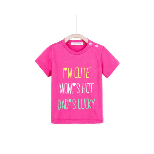 I'm Cute, Mom's Hot, Dad's Lucky - Pink