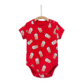Bubble Tea Baby Romper - Red