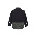 Camo Hem Long Sleeve Shirt - Hearth Black