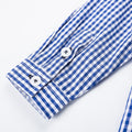 Gingham Check Long Sleeve Shirt - Nautical Blue