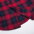 Modern Tartan Long Sleeve Shirt - Autumn Red