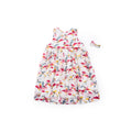 Soft Floral Babydoll Dress - Balmy White
