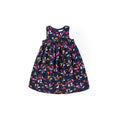 Soft Floral Babydoll Dress - Midnight Blue