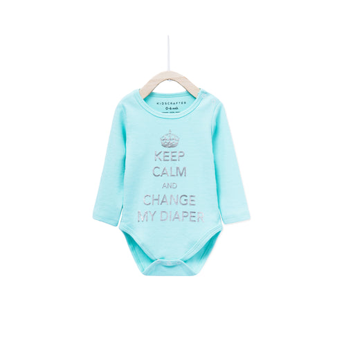 Keep Calm And Change My Diapers - Light Blue