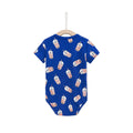 Bubble Tea Baby Romper - Blue