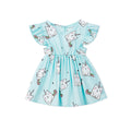 Bubbly Unicorn Dress Romper with Bloomer - Blue