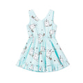 Bubbly Unicorn Sleeveless Dress - Blue