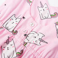 Bubbly Unicorn Sleeveless Dress - Blue