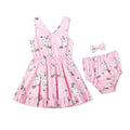 Bubbly Unicorn Sleeveless Dress - Pink