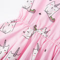 Bubbly Unicorn Sleeveless Dress - Blue