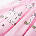 Bubbly Unicorn Sleeveless Dress - Blue