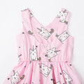 Bubbly Unicorn Sleeveless Dress - Blue