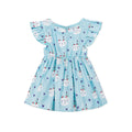Hearts Rabbit Dress Romper with Bloomer - Blue