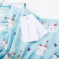 Hearts Rabbit Dress Romper with Bloomer - Blue