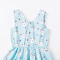 Hearts Rabbit Sleeveless Dress - Pink
