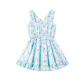 Hearts Rabbit Sleeveless Dress - Blue