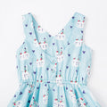 Hearts Rabbit Sleeveless Dress - Pink
