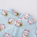 Lunar Fortune Cat Cheongsam - Red